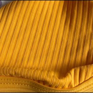 Vitamin A Golden Yellow Cris Cross Back Bikini Top